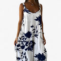 Damen Maxikleid mit Blumenmuster