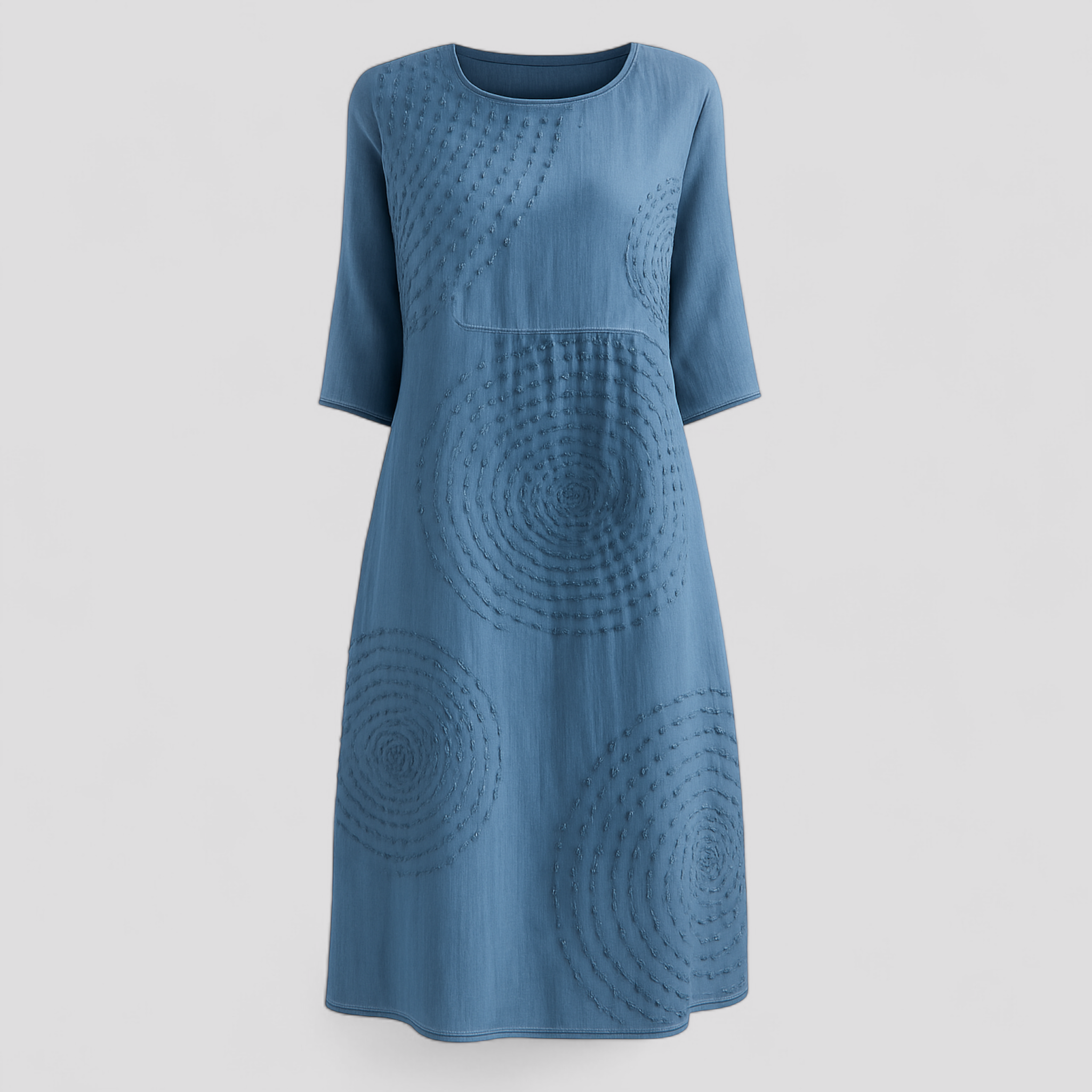 Elegantes Damen-Sommerkleid - Hellblau - Summer Dress - Concept Fashionlab