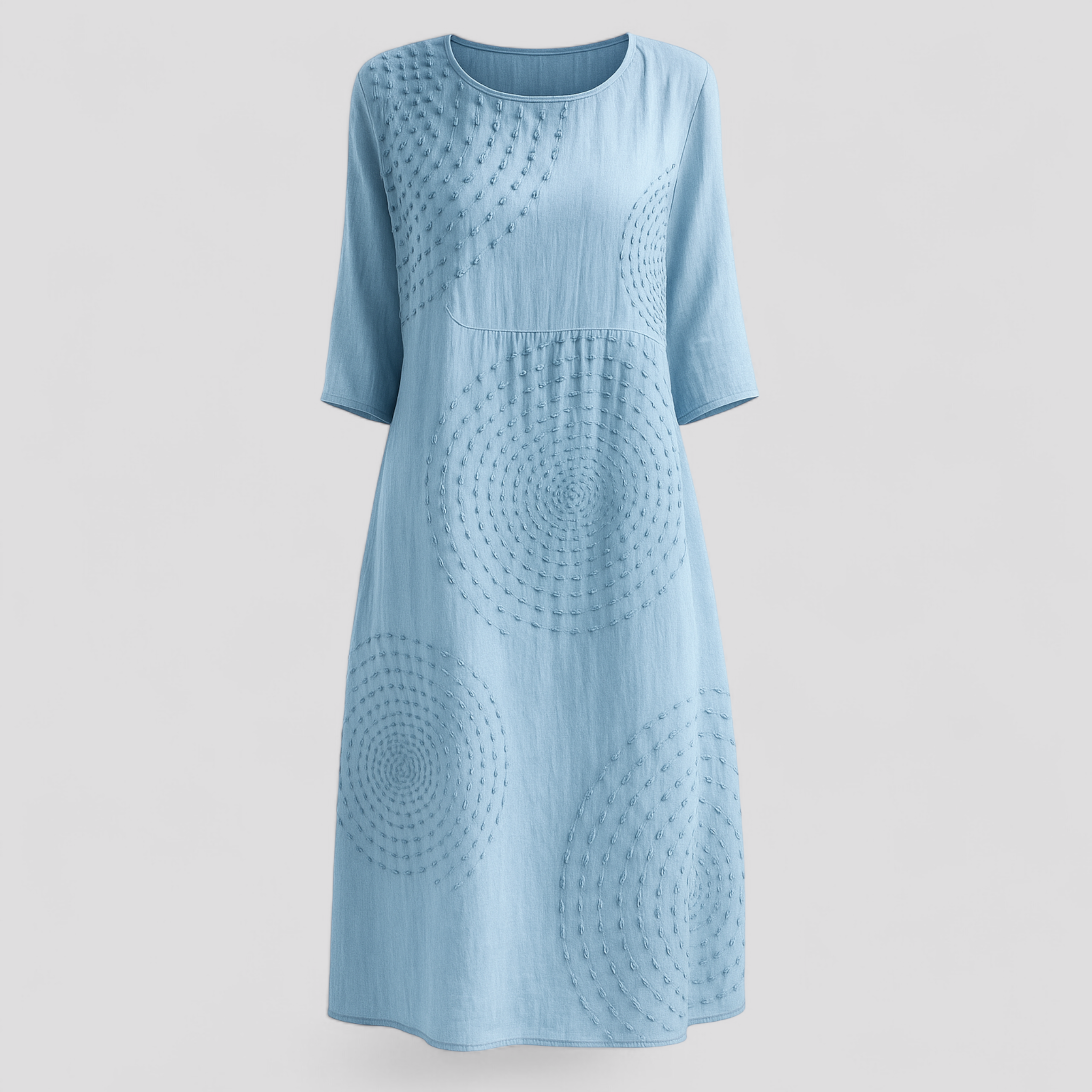 Elegantes Damen-Sommerkleid - Eisblau - Summer Dress - Concept Fashionlab