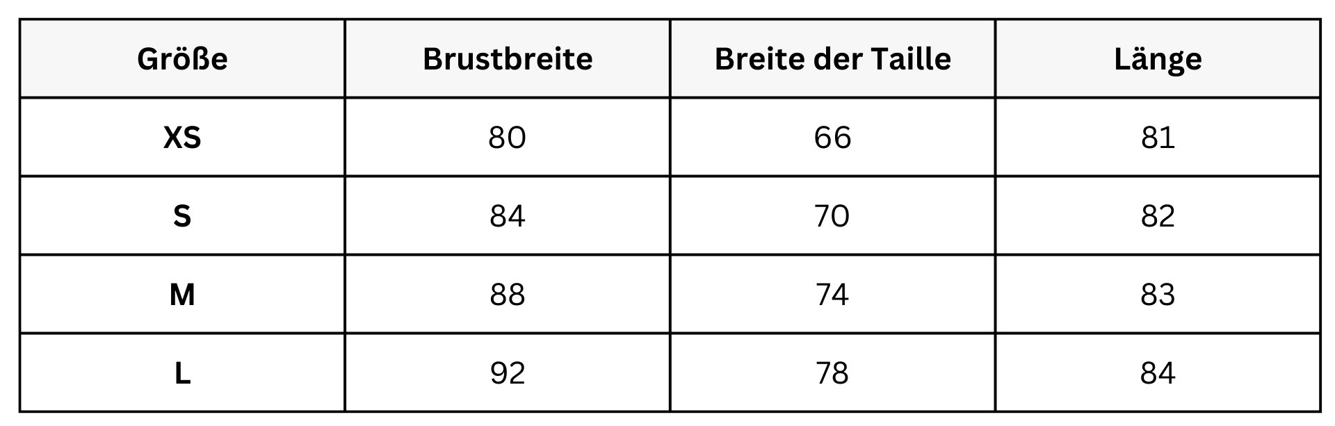 Size Guide