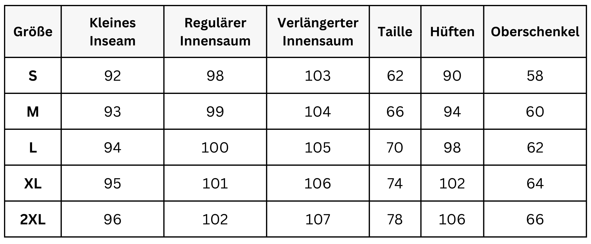 Size Guide