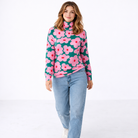 Lotte – Weicher Pullover mit wunderschönem Blumenprint

