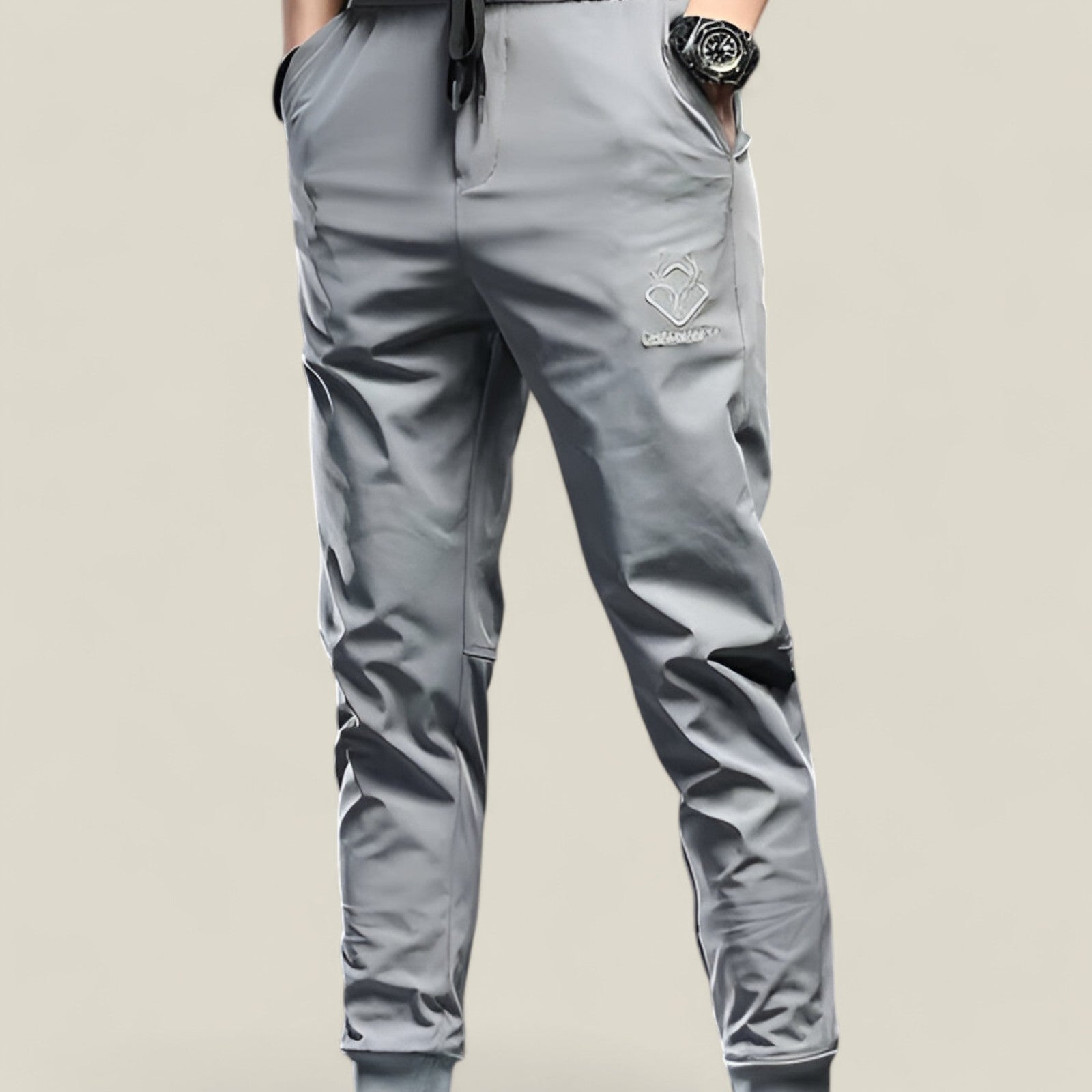 Johann | Slim-Fit Jogginghose - Leicht und elastisch - Grau - - Concept Fashionlab