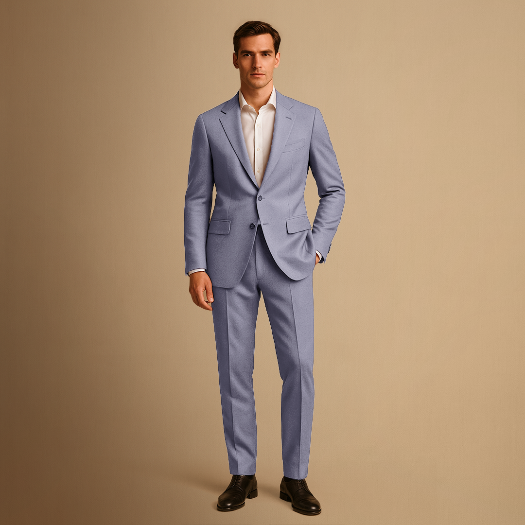 Abito Slim Fit da Uomo Leggero Due Pezzi per Matrimoni ed Eventi Formali - - abito uomo business suit completo slim fit due formal suit lightweight suit men's tailored suit single-breasted blazer slim fit suit spring summer suit tailored trousers two-piece suit wedding suit - Concept Palermo