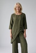 Neues Baumwoll-Leinen-Kleid- und Hose-Set — Müheloser Komfort in einem schicken Zweiteiler Damen