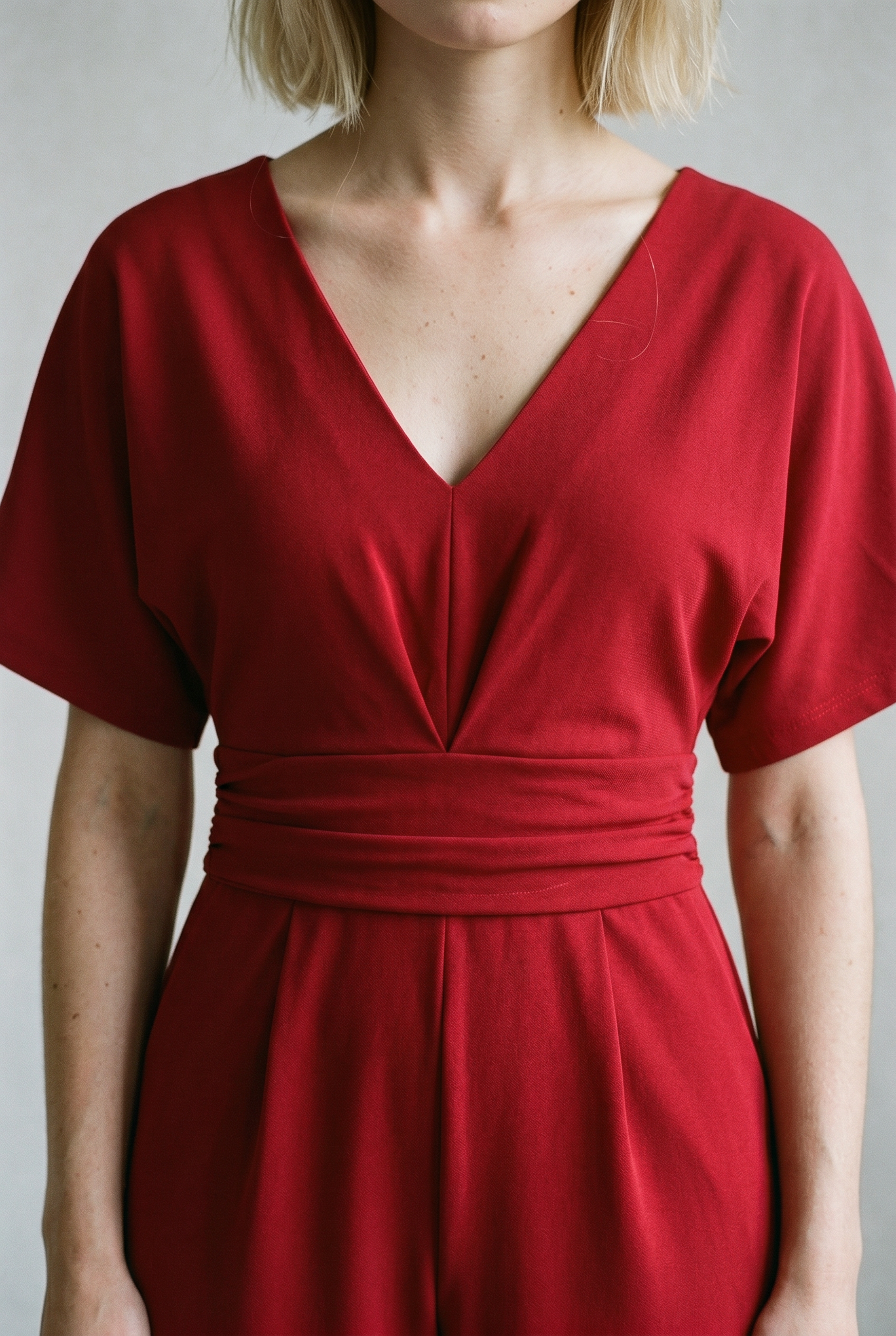 Lena - Eleganter V-Ausschnitt-Jumpsuit - - Jumpsuit - Concept Fashionlab Boutique