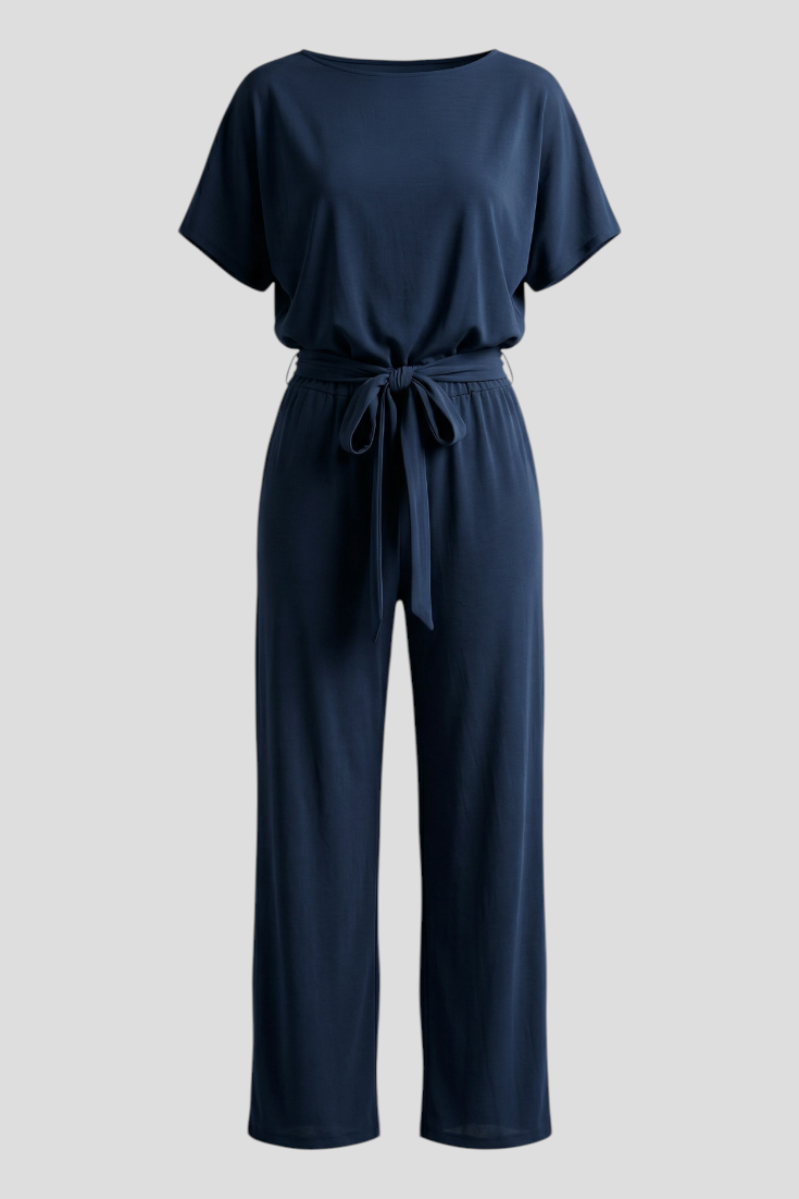 Eleganter Damen-Jumpsuit - Dunkelblau - Jumpsuit - Concept Fashionlab