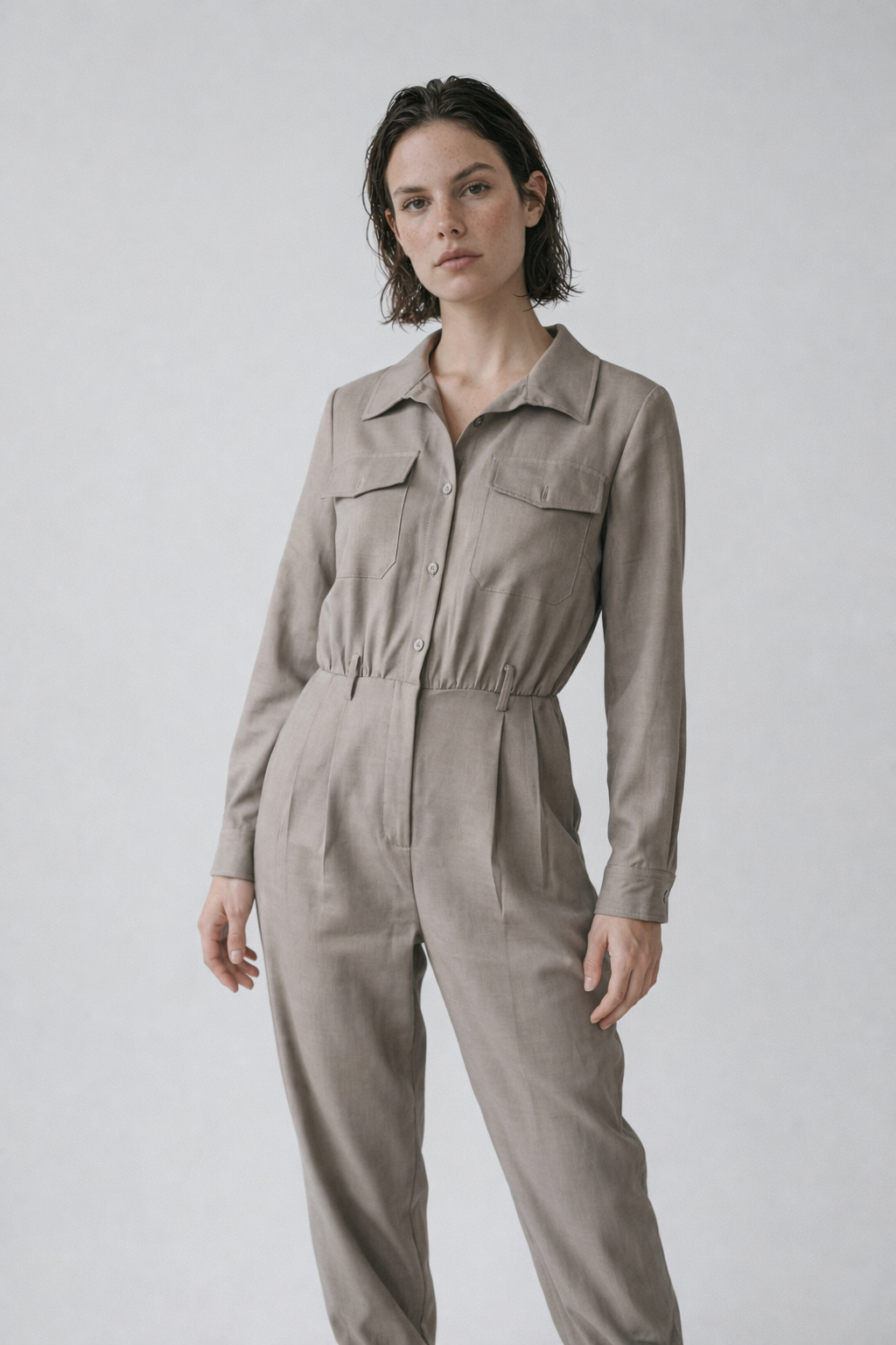 Megan Damen Jumpsuit – Leichter, eleganter Overall mit fließendem Fall für Alltag & Freizeit - - Jumpsuit - Concept Fashionlab