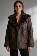 Lederjacke mit Schaffellfutter – Luxuriöse Wärme und zeitloser Stil