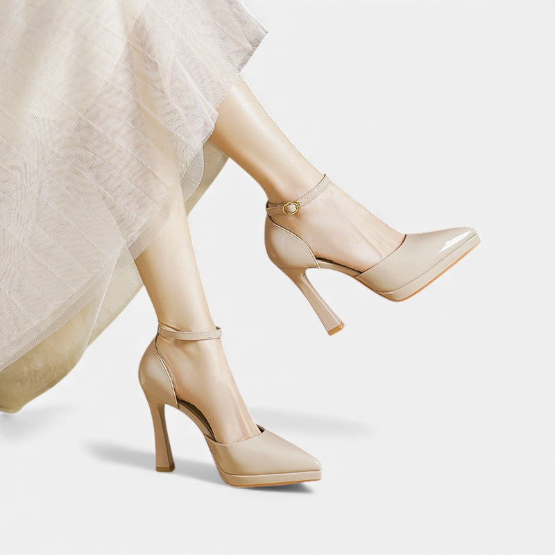 Damen Evette Leder-Pumps - Elegante Pumps aus Leder für den Alltag - - Damen > Sandalen > Absatz - Concept Fashionlab