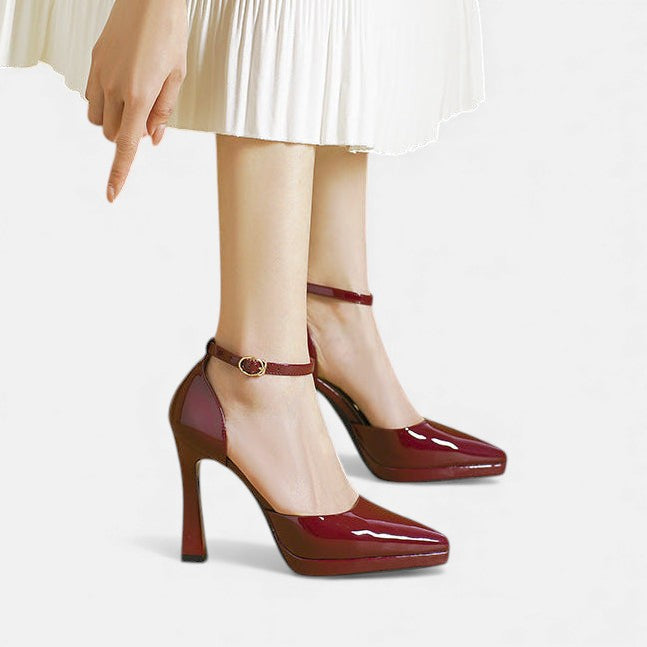 Damen Evette Leder-Pumps - Elegante Pumps aus Leder für den Alltag - - Damen > Sandalen > Absatz - Concept Fashionlab