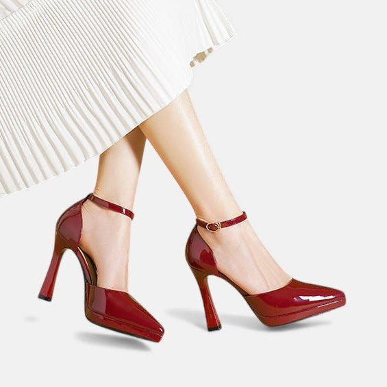 Damen Evette Leder-Pumps - Elegante Pumps aus Leder für den Alltag - - Damen > Sandalen > Absatz - Concept Fashionlab
