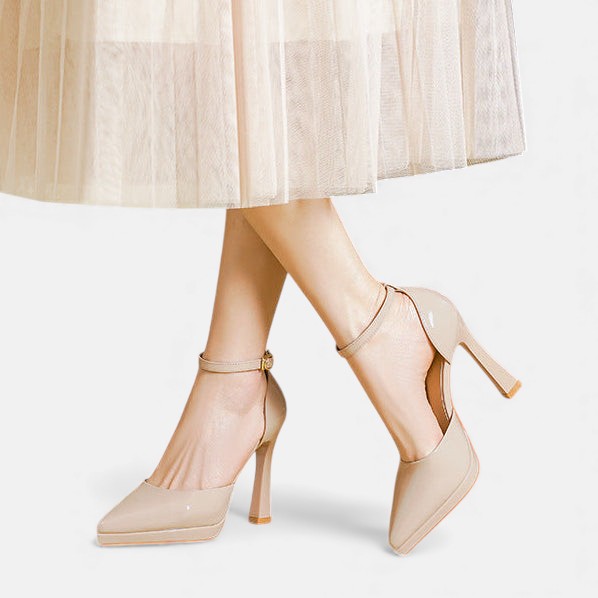 Damen Evette Leder-Pumps - Elegante Pumps aus Leder für den Alltag - - Damen > Sandalen > Absatz - Concept Fashionlab