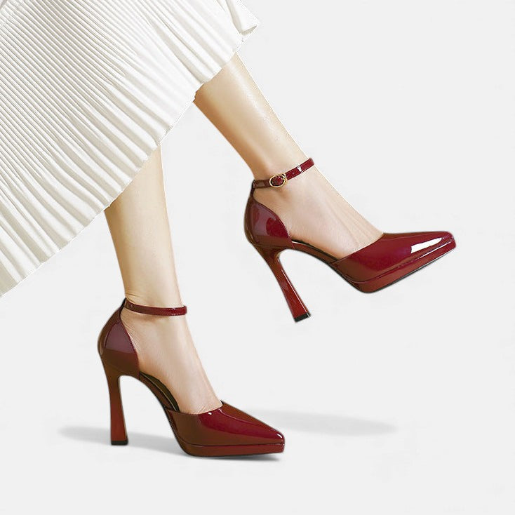 Damen Evette Leder-Pumps - Elegante Pumps aus Leder für den Alltag - - Damen > Sandalen > Absatz - Concept Fashionlab