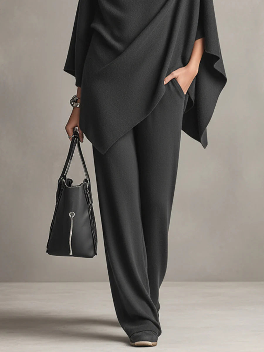 Alyris - Navy - Two-Piece Set - Concept Fashionlab
