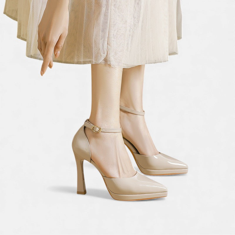 Damen Evette Leder-Pumps - Elegante Pumps aus Leder für den Alltag - - Damen > Sandalen > Absatz - Concept Fashionlab