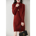 Damen Elegantes Winterkleid