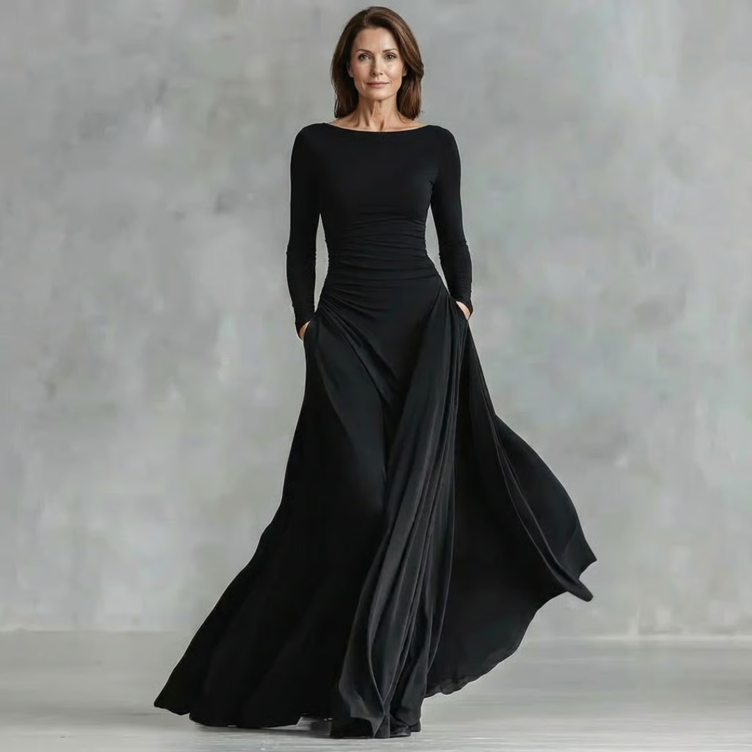 Taillenglättendes Maxi-Kleid — Müheloser Tragekomfort, schmeichelhafte Silhouette