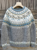 Kuscheliger, warmer Pullover mit sanften Winterdetails Damen