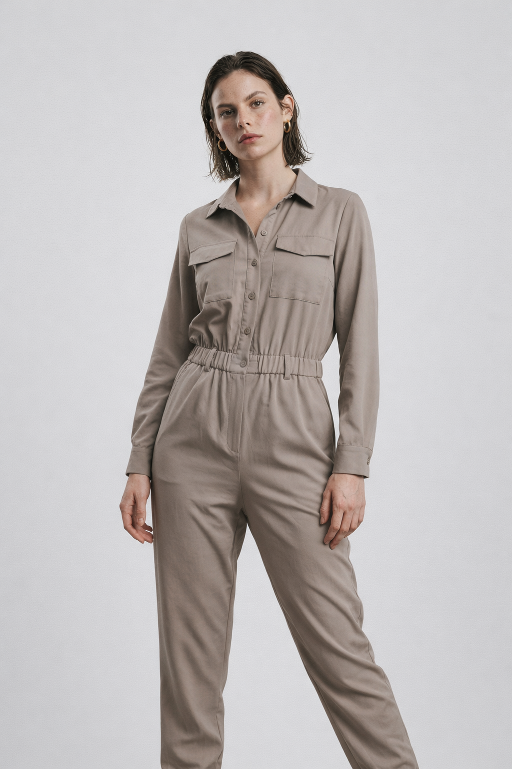 Megan Damen Jumpsuit – Leichter, eleganter Overall mit fließendem Fall für Alltag & Freizeit - - Jumpsuit - Concept Fashionlab