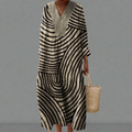 Elegantes geometrisches Kleid Damen