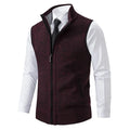 Herren Schlanke ärmellose Strickjacke