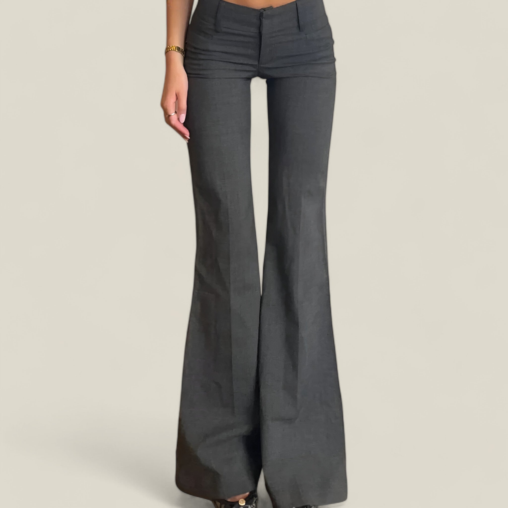 Emily | Elegante Skinny Fit Hüfthose - - - Concept Fashionlab