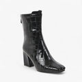 Glänzende Damen-Stiefeletten