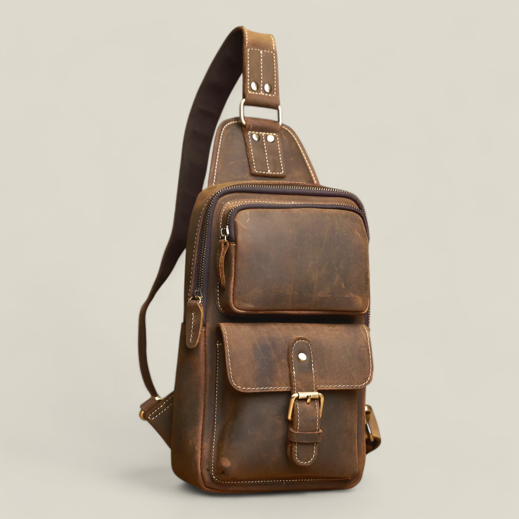 Arthur | Brusttasche - Vintage-Stil - - - Concept Fashionlab