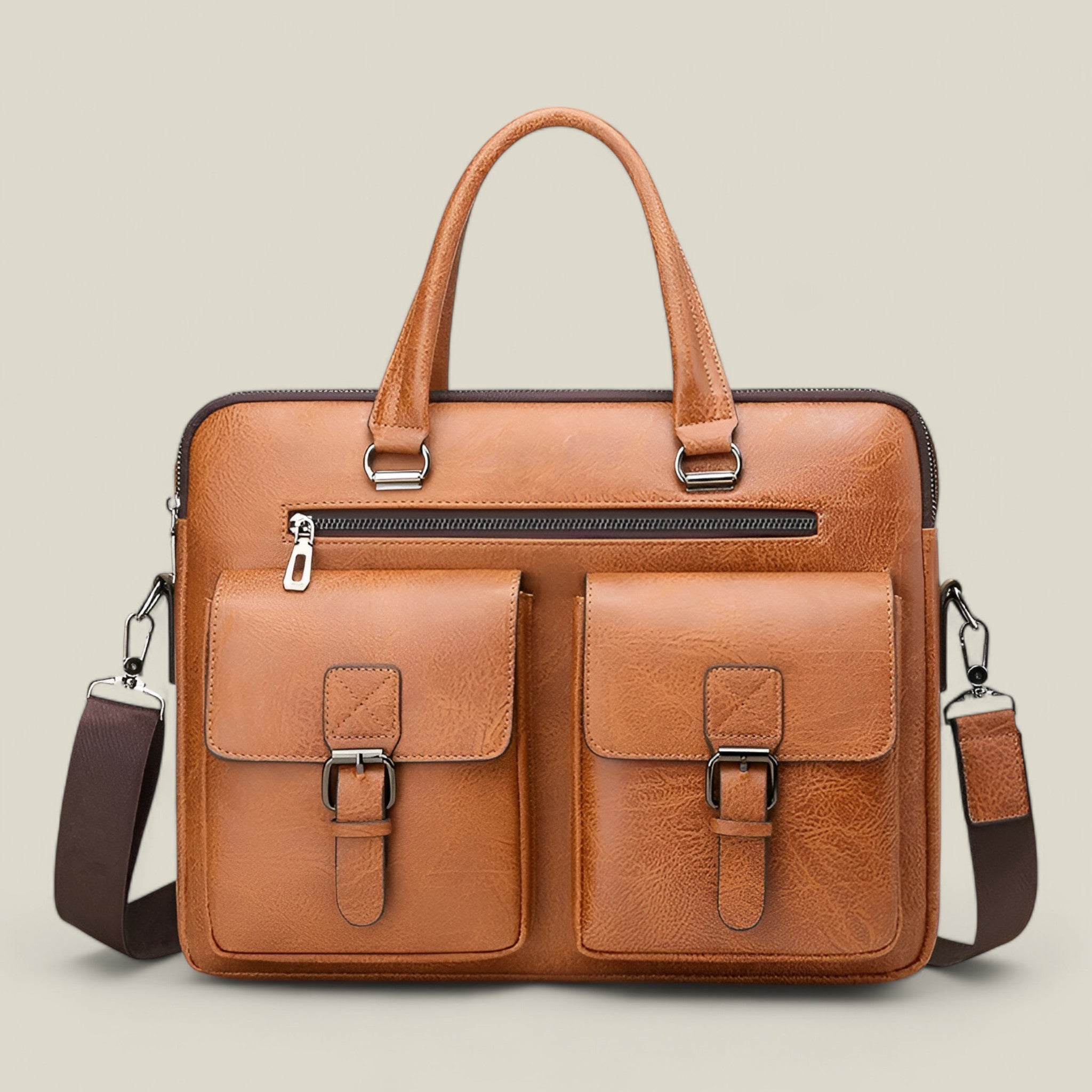 Cillian | Aktentasche - Elegant und geräumig - Braun 38 x 7 x 30 - - Concept Fashionlab