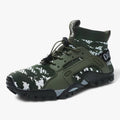 Hochgeschnittene Wanderschuhe