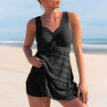Damen Anna gemustertes Tankini-Set – schmeichelhafte Bademode mit