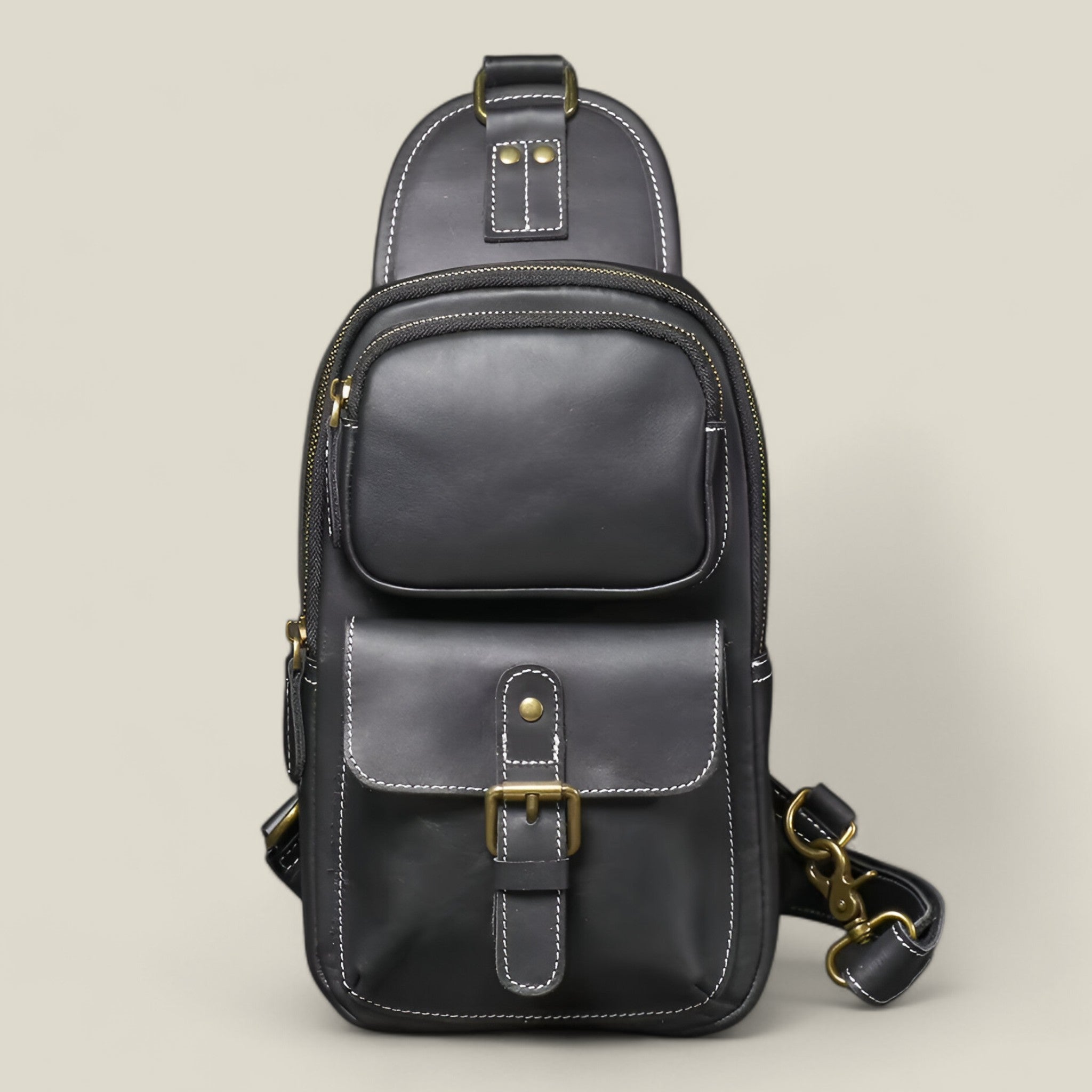 Mason | Brusttasche - Langlebig und stilvoll - Schwarz - - Concept Fashionlab