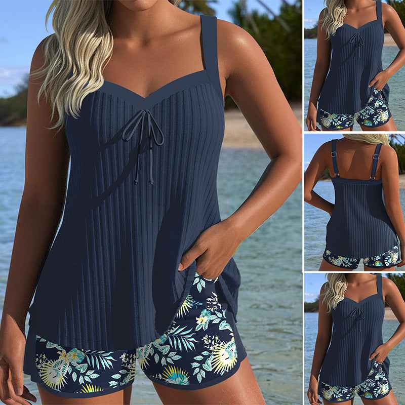 Adalyn Tankini-Set mit Blumenmuster – Schicke, bequeme Strandbademode
