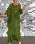 Anmutiges, fließendes Maxikleid