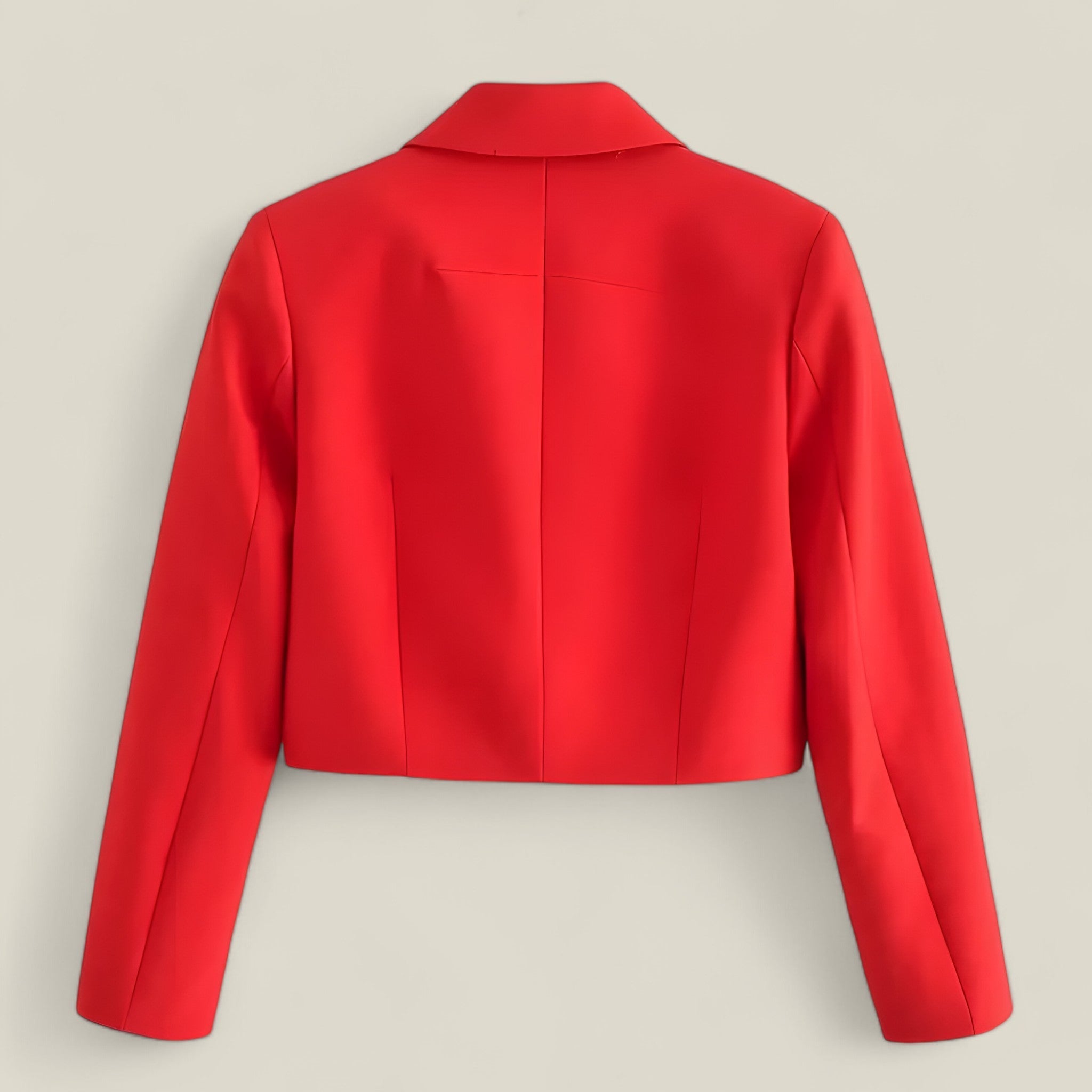 Scarlet | Kurzer roter Blazer für Damen – Eleganz für Streetwear und Urlaub - - - Concept Fashionlab