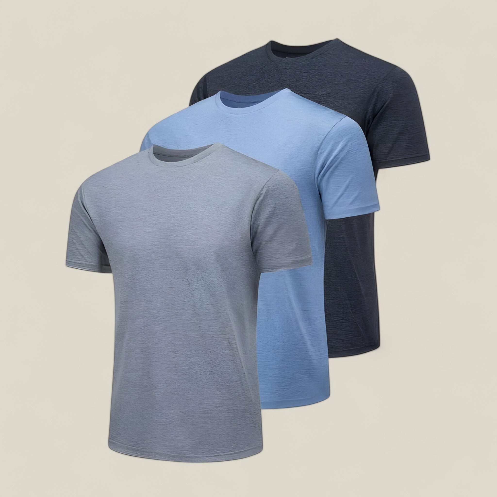 Boris | 3er-Pack Herren-Sommer-T-Shirts – Atmungsaktiv und schnelltrocknend - Pack 6 - - Concept Fashionlab