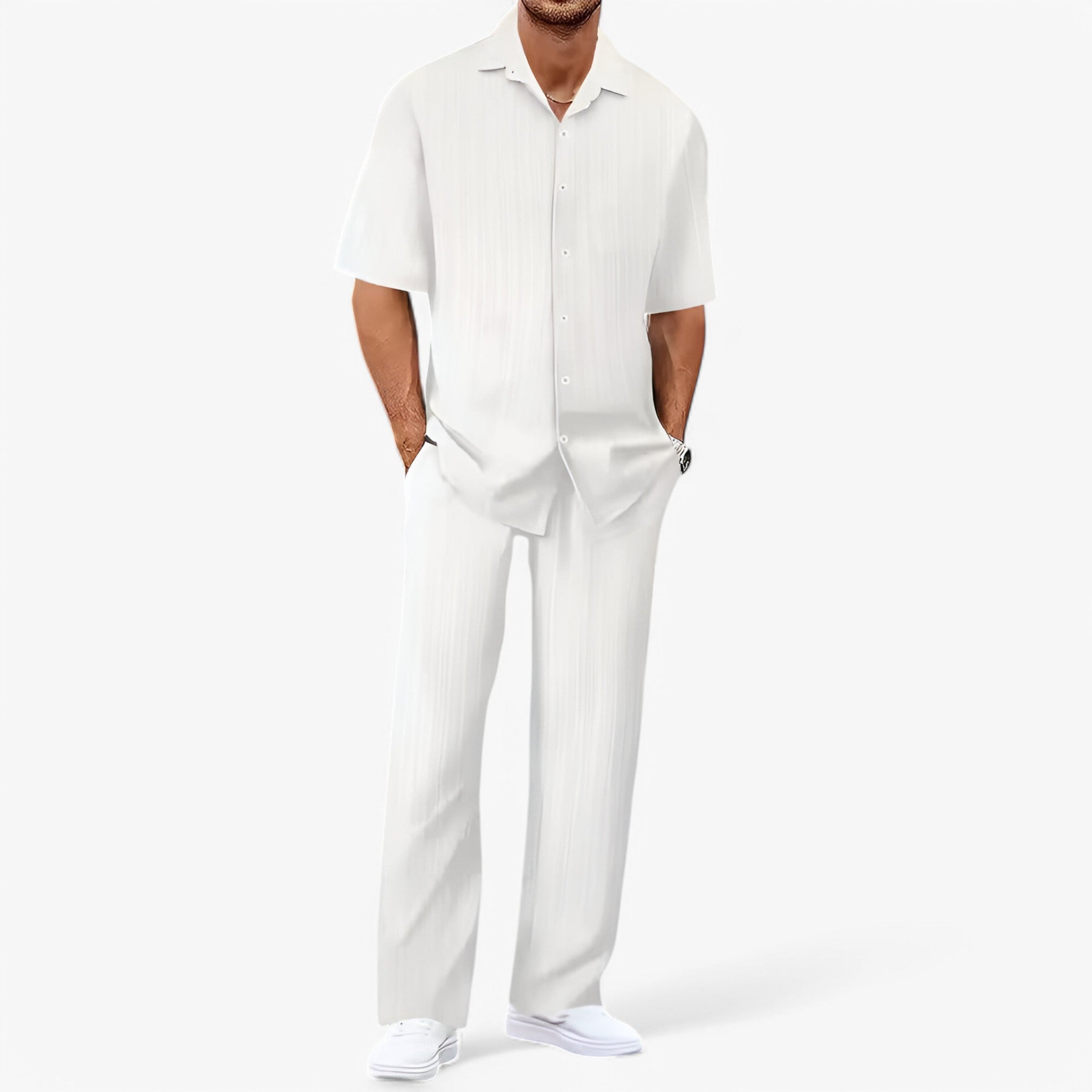 Business-Casual-Set mit Hemd und Hose Damen