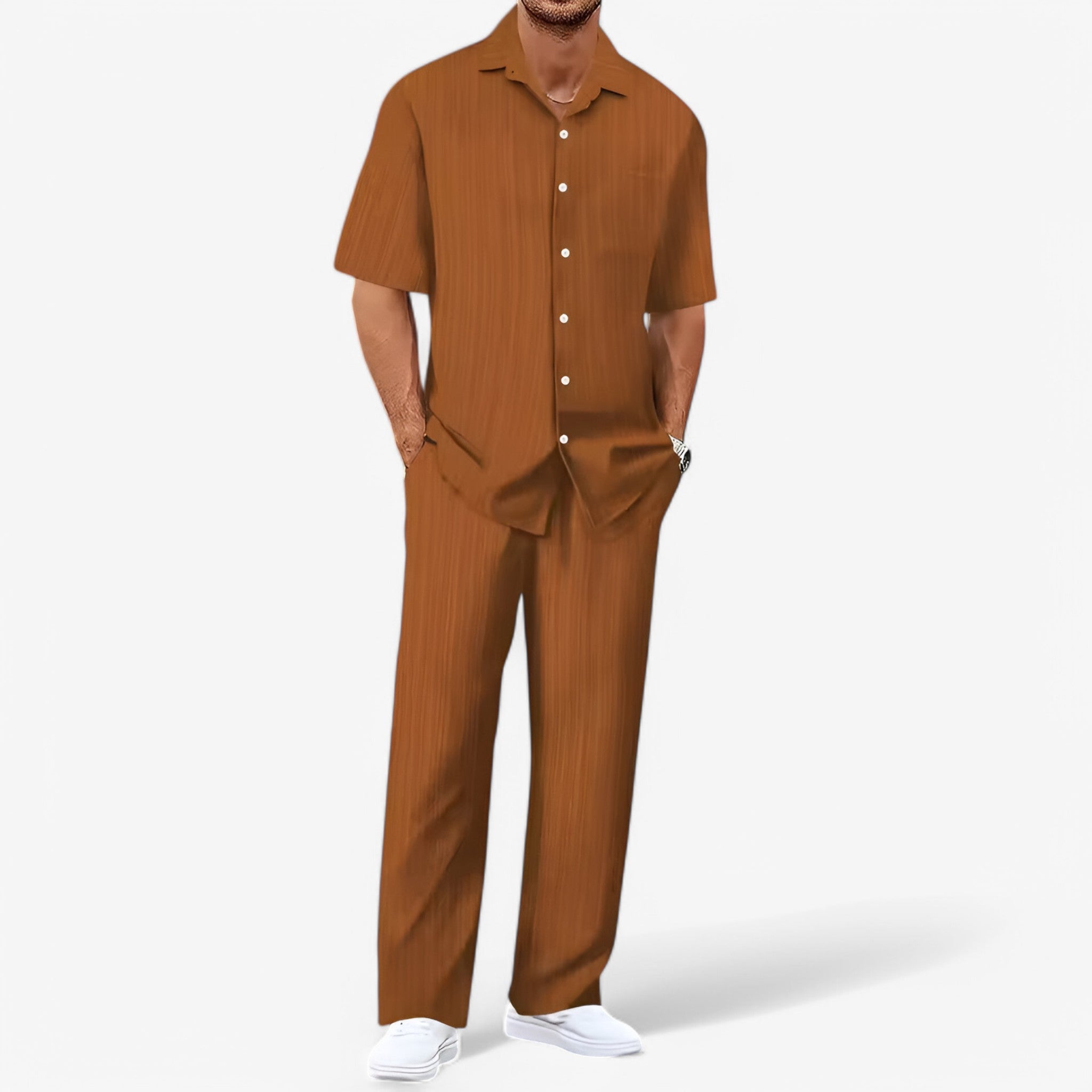 Business-Casual-Set mit Hemd und Hose Damen