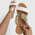 Luxe Slide-Sandalen – Lässiger Stil, kuscheliger Komfort Damen