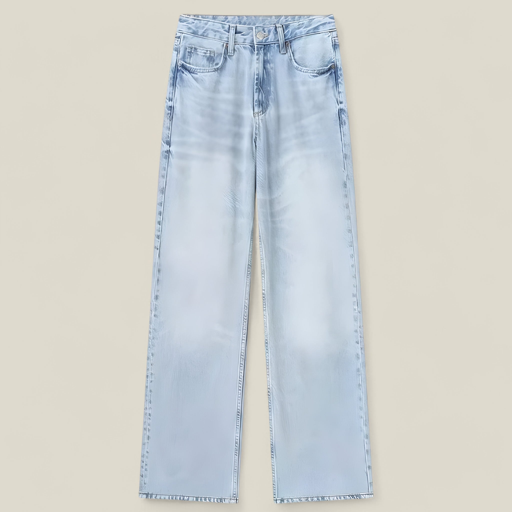 Zixuan | Damen Jeans aus Denim - Baggy Streetwear - Indigo - - Concept Fashionlab