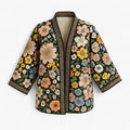 Damen Winterjacke mit Blumenmuster