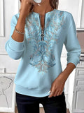 Eleganter Strickpullover mit Reißverschluss am Kragen