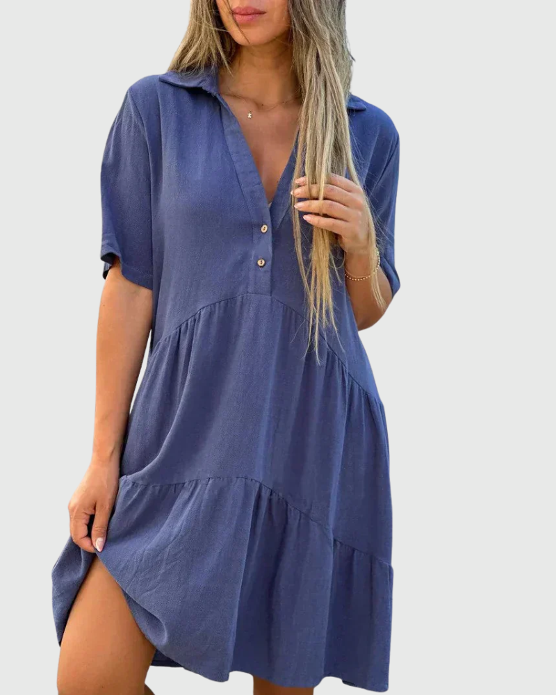 Ariana: Fließendes elegantes Minikleid