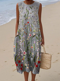 Müheloses Midi-Kleid für Alltags-Chic Damen