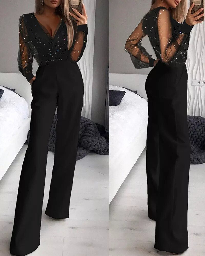 Sophie – Lässiger einfarbiger Jumpsuit - Schwarz - Jumpsuit - Concept Fashionlab Boutique