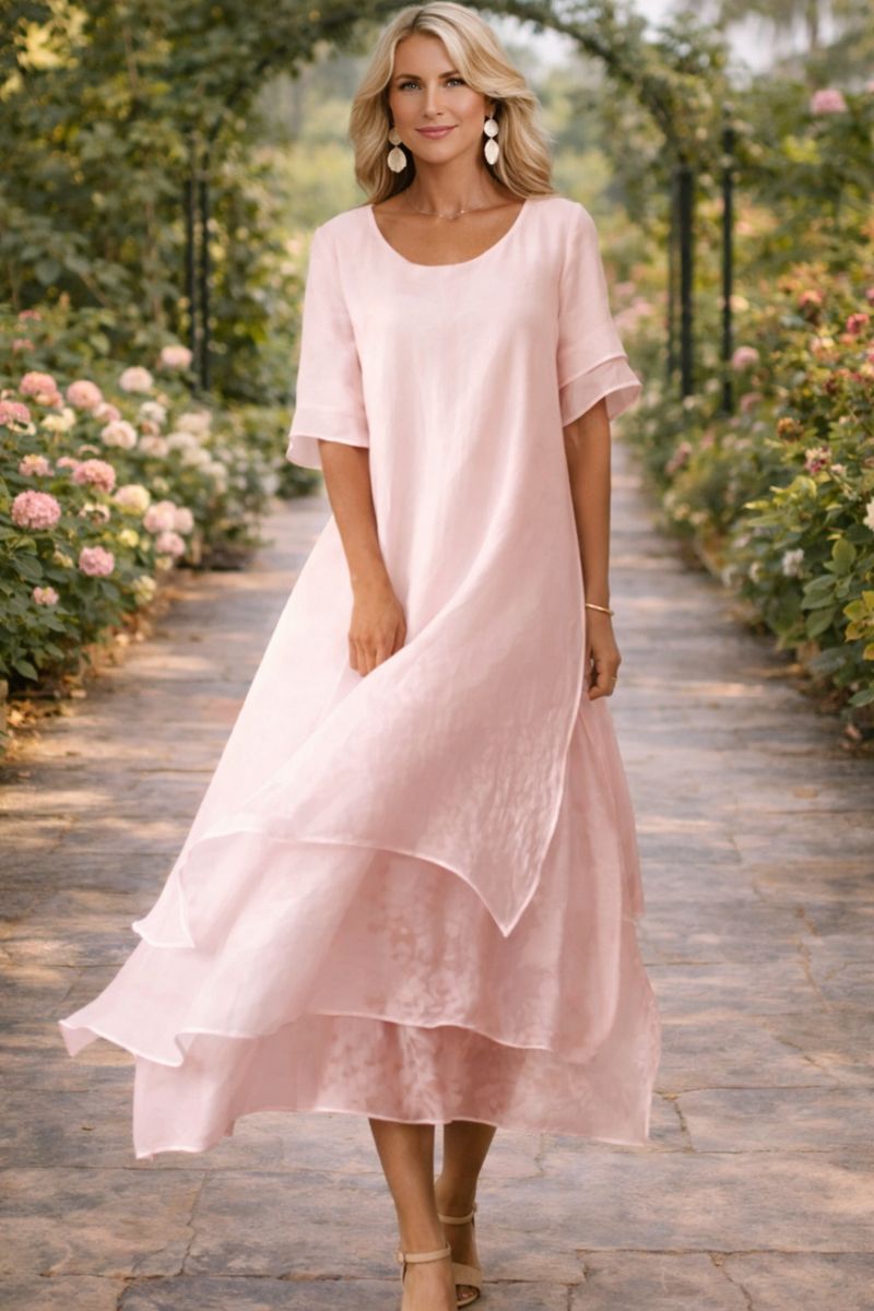April™ | Timeless Elegance Dress - Pink (Almost sold out) - Dress - Concept Fashionlab