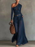 Celeste One-Shoulder Top und Tüllrock-Set