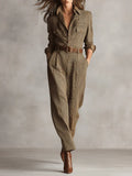 Corenne - Raffinierter Karo-Jumpsuit für mühelosen Stil Damen