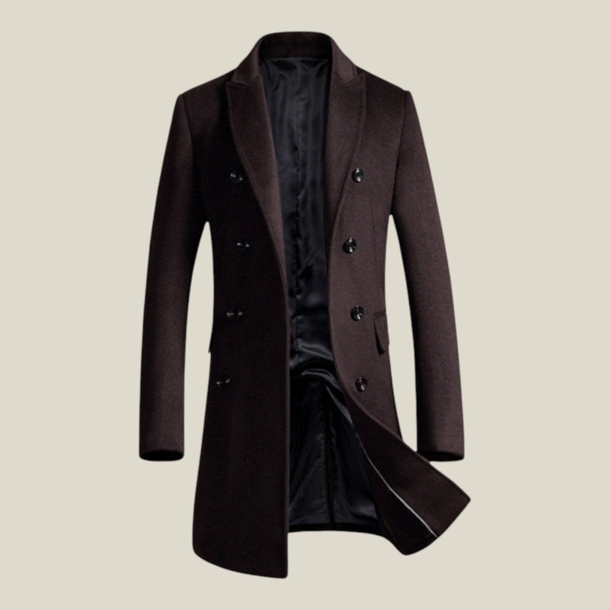 Eleganter Business-Mantel mit Reverskragen-Concept Fashion Lab